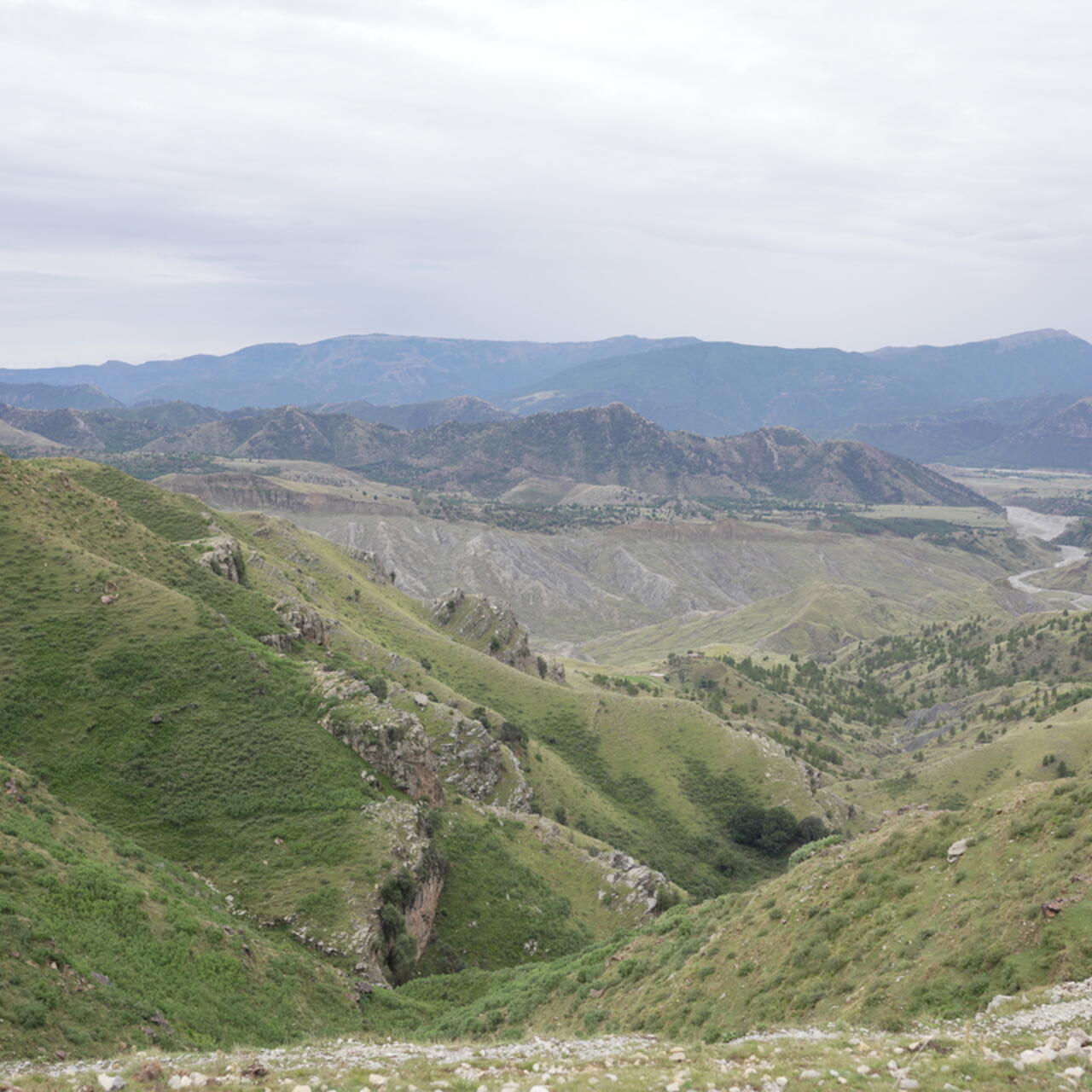 A view of the mountainous Orakzai village, located in Khyber Pakhtunkhwa, Pakistan